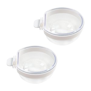 Ioensy - Comedero Para Loros Acrílico Transparente Para Pájaros, Para Periquitos, Agapornis, L