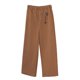 thumbnail image 3 of Pantalones de Mujer de Tiro Alto y Pierna Ancha, Pantalones Rectos Sueltos, Pantalones Casuales con Cintura Elástica y stretch, 3 of 12