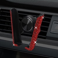 Genérico - Soporte De Cristal Ajustable Para Teléfono De Coche - Soporte De Salpicadero Para Ventilación De Aire, Soporte Universal Para Teléfono Móvil De Vehículo - Rojo