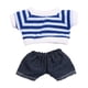 thumbnail image 3 of Mini Ropa para Muñecas de 6 Pulgadas, Pantalones Vaqueros, Color Azul, 3 of 3