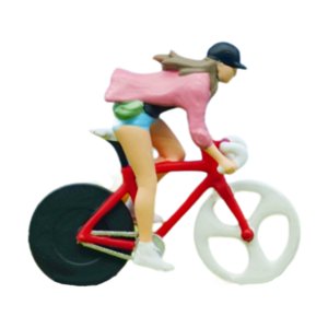 Magideal - 1/64 Cyclist Diy Collectable Collectibles Mesa De Arena Ornamento De Resina Figura Biker En Miniatura Para Accesorios De Fotografía De Escena De Mujer