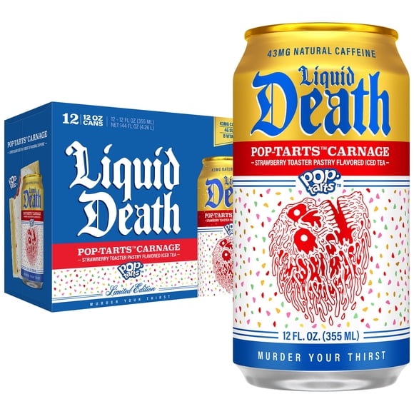 Té helado líquido Death Pop-Tarts Carnage, 355 ml (paquete de 12)