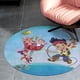 thumbnail image 4 of Jake y los Piratas del País de Nunca Jamás Alfombra Redonda de Felpa Coral, Antideslizante, No Desprende Pelusas, Lavable y Duradera para Salón, Dormitorio y Habitación de Niños 60cm, 4 of 6