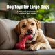 thumbnail image 5 of Juguete para perro Ouilter de goma duradera sabor bacon rojo, 5 of 5