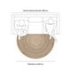 thumbnail image 2 of Alfombra redonda Yute Gobi Diam 160 Natural, 2 of 3