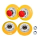 thumbnail image 4 of 4 Ruedas Giratorias Para Coche Para Ni?os Que Protegen El Suelo. Repuesto Universal Amarillo., 4 of 5