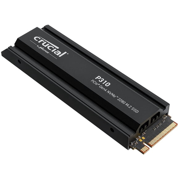 SSD Crucial P310 PCIe Gen4 2280 NVMe M.2 de 2 TB con disipador térmico