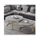 thumbnail image 2 of Mesa De Centro Auxiliar Doble Melamina 70x50cm 34x40cm GRIS, 2 of 2