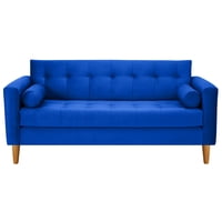 Bodevir - Sofa Retro 3C Felpa 04 Azul Rey