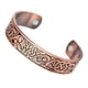 thumbnail image 1 of Viking talismán brazalete ancho tótem abierto alambre brazalete antiguo cobre, 1 of 5