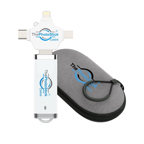 Dispositivo de almacenamiento ThePhotoStick® Omni 64GB + Funda protectora