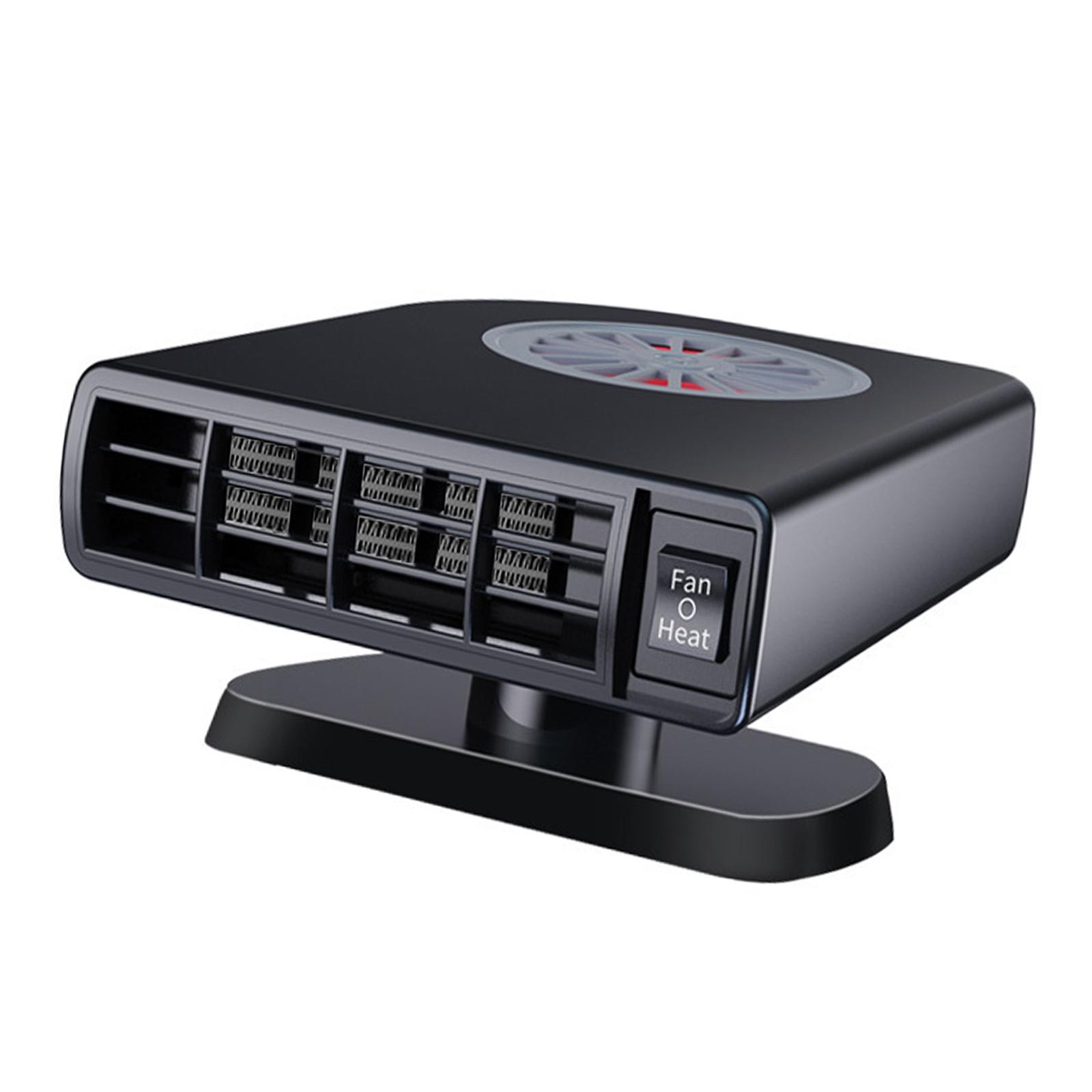 Magideal - Ventilador Del Calentador Del Automóvil, Descongela El Parabrisas Potente Ventilador De Calentamiento Rápido Cable De 140 Cm Rotación De 360 Grados 12V 120W