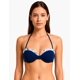 thumbnail image 1 of Bikini strapless con vuelos azul Talla S, 1 of 4