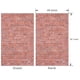 thumbnail image 3 of Fondo de pared de ladrillo TTXXLL para fiesta 200 x 125 cm, rojo, 3 of 8