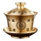 thumbnail image 3 of Taza De Té Y Platillo De Latón Portátil Tradicional Para Restaurantes Oficina Cocina Fu Palabra, 3 of 3