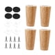 thumbnail image 4 of 4 patas de madera para muebles, repuestos para proyectos de bricolaje, patas de gabinete, de sofá para estantería, mesa de centro, sofá de dos plazas, 10 centímetros, 4 of 5