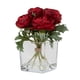 thumbnail image 2 of Ranúnculos Rojos en Florero de Vidrio 16 cm, 2 of 2