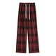 thumbnail image 5 of X2 Pantalón Cuadros Pierna Ancha Mujer Casuales Forro Peludo, 5 of 10