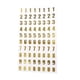 thumbnail image 2 of Metallic Gold Modern Stickers Scrapbooking DIY álbum Tarjeta Carteles Número, 2 of 5
