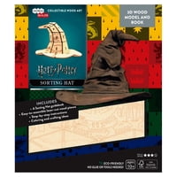 Insight - Harry Potter Sorting Hat Libro Y Modelo Armable En Madera