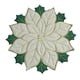 thumbnail image 1 of Mantel Individual Navideño, Mantel De Lino Con Bordado De Flores Para Cena, Para Cafetería, Hotel, Cocina, Blanco, 40cm, 1 of 5