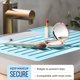 thumbnail image 3 of Funda de lavabo Maplefield Camper RV de silicona, color azul claro, 56 x 5 x 5 cm, 3 of 7