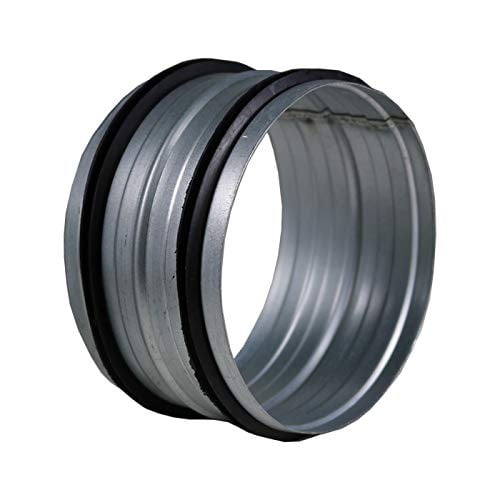 Conector de conducto DL Wholesale Inc. Acero galvanizado recto de 6 pulgadas