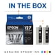 thumbnail image 2 of Cartucho de tinta Epson 127 DuraBrite Ultra Black Dual Pack, 2 of 8