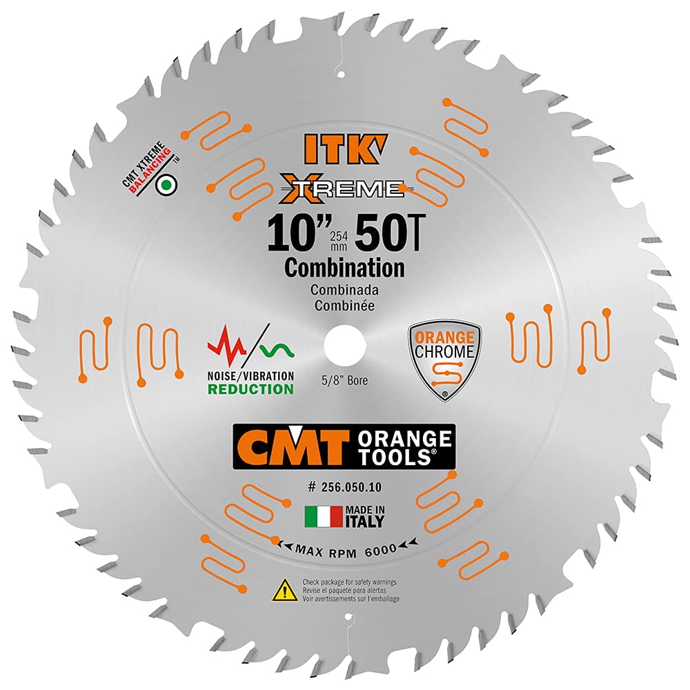 Hoja De Sierra Cmt Orange Tools 10" 50 Dientes Combinada