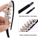 thumbnail image 2 of Paquete de 2 diademas para mujer con cristales y diamantes de imitación, diademas antideslizantes a la moda, aros elásticos para el cabello, accesorios de joyería para el cabello, tocados con joyas, a, 2 of 6