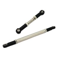 Bothyi - Rc 1/12 Dirección Servo Enlace Enlaces Tirante Fácil De Instalar Piezas Duraderas Negro