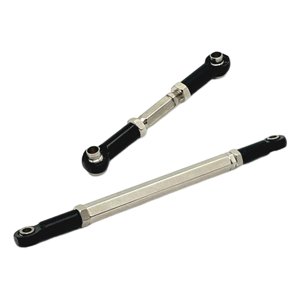 Bothyi - Rc 1/12 Dirección Servo Enlace Enlaces Tirante Fácil De Instalar Piezas Duraderas Negro