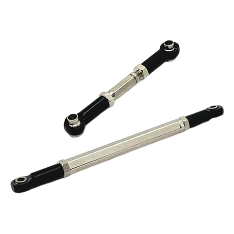 Bothyi - Rc 1/12 Dirección Servo Enlace Enlaces Tirante Fácil De Instalar Piezas Duraderas Negro