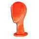 thumbnail image 1 of Cabeza Femenina Maniquí Sombrero Peluca Soporte De Exhibición Para Auriculares Gafas Sombrero De Halloween Naranja, 1 of 5