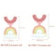 thumbnail image 2 of U-Shaped Kids Toothbrush With Soft Silicone Toothbrush Head, Manual Training Toothbrush, 360° Oral Teeth Cleaning Design For Infant And Toddler (Pink), 2 of 2