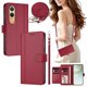 thumbnail image 2 of Funda Billetera de Cuero Sintético para OnePlus Nord CE4 Lite 5G, Rojo, 2 of 6