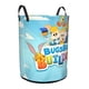 thumbnail image 2 of Constructores de Bugs Bunny Cesta de lavandería de gran capacidad redonda con asa, bolsa para ropa sucia plegable, almacenamiento para dormitorio, baño y lavadero 44x35 cm, 2 of 6