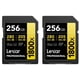 thumbnail image 1 of Tarjeta SDXC Lexar Professional 1800X 256 GB UHS-II, paquete de 2, 1 of 7