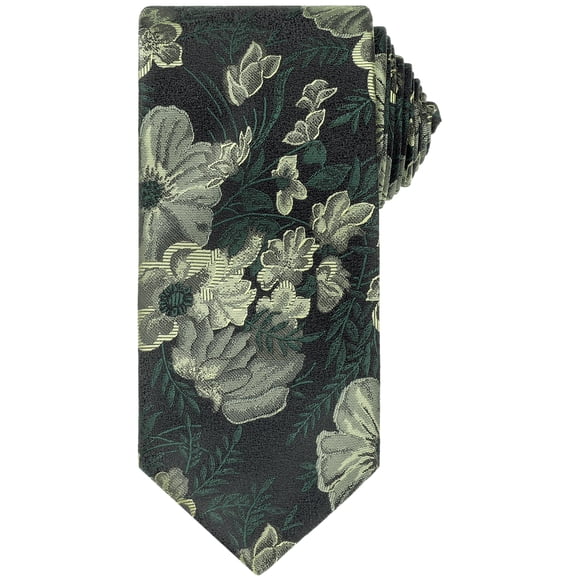 Corbatas Florales Clásicas de Hombre INSPIRE CHIC, Corbata Formal Elegante para Boda, Verde, Talla Única