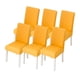thumbnail image 1 of 6 fundas elásticas para sillas de comedor, extraíbles, lavables y suaves de licra, para cocina, hotel, mesa de banquete., 1 of 5