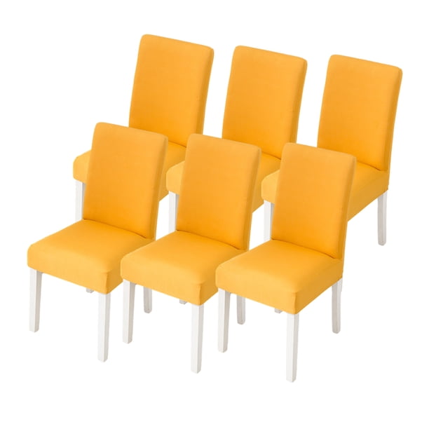 6 fundas elásticas para sillas de comedor, extraíbles, lavables y suaves de licra, para cocina, hotel, mesa de banquete.