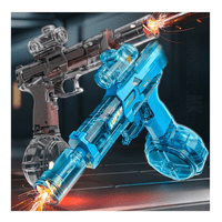 Genérico - Lanzador De Agua Eléctrica Recargable Juguete Luz Led Niños Negro