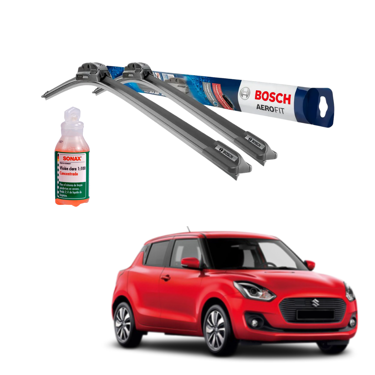 Plumillas Bosch Aerofit Para Suzuki Swift 2018-2024
