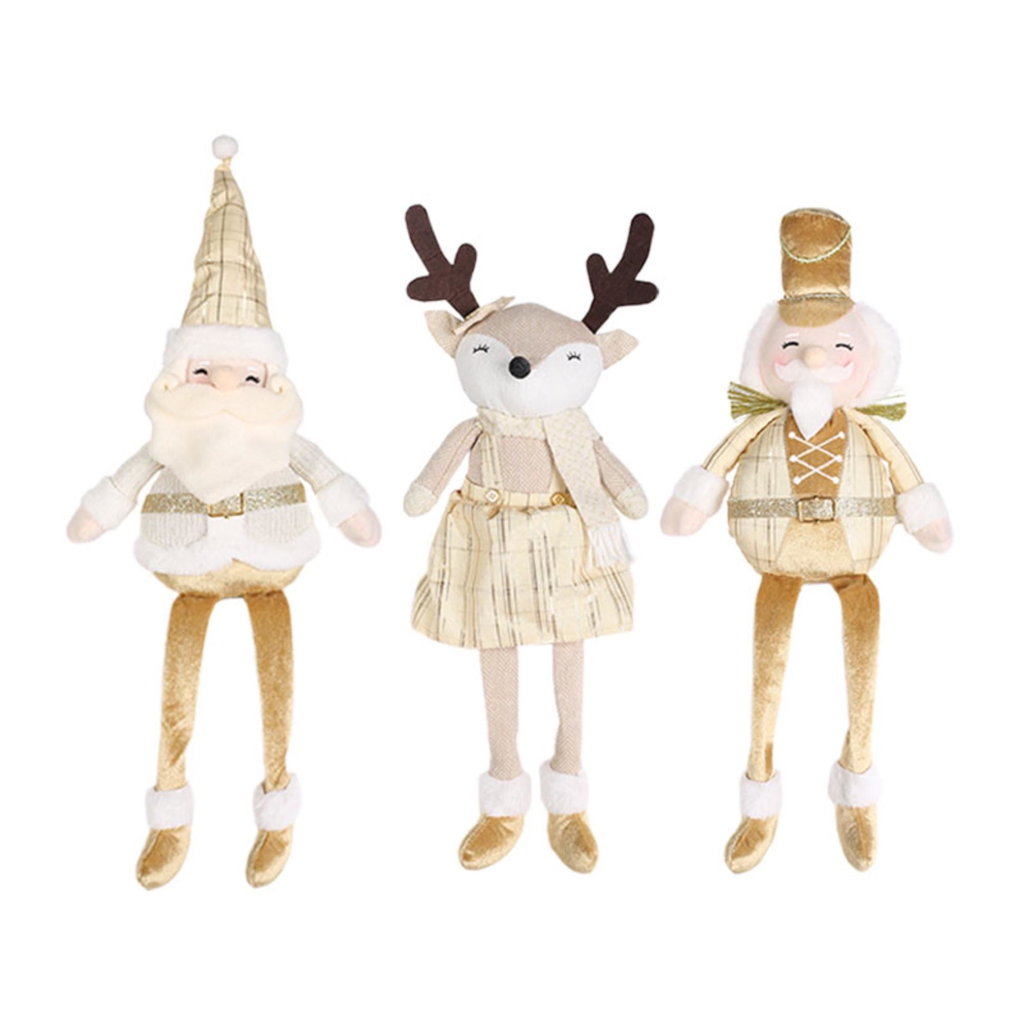 Figura Decorativa Navideña Metalicas, Producto Surtido, 1 Un Holiday Time