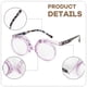 thumbnail image 4 of Gafas de maquillaje con montura multicolor, con tapa abatible hacia arriba y hacia abajo, para personas mayores, gafas de maquillaje con tapa abatible de una sola cara., 4 of 5