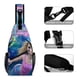 thumbnail image 3 of Magia de Sirenas Riñonera Bandolera con Estampado Integral para Hombres y Mujeres, Bolso Cruzado Gráfico de Tendencia, Mochila de Hombro Streetwear para Ciclismo y Deportes, Riñonera Versátil Casual, 3 of 6