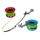thumbnail image 4 of 2x Carrete De Dedo Carrete De Buceo Clips De Doble Extremo De Acero Inoxidable 15m Rojo + Azul, 4 of 5