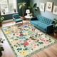 thumbnail image 1 of Alfombra de Área PLHXFR 140x91 cm Floral Lavable Boho Verde, 1 of 8