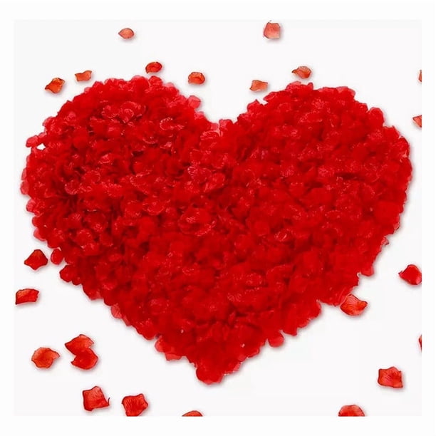 Pétalos De Rosa Artificiales Día De La Madre 100 / Unidades Rojo