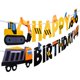 thumbnail image 1 of Cartel de construcción para fiestas de cumpleaños Aliza de 8 pies de largo, 1 of 6